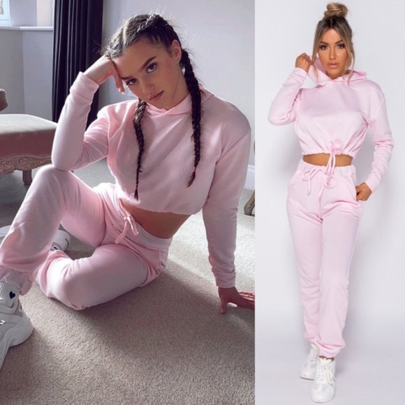 Paris&Pearle Pants - 5 ⭐Jenna Blush Pink Drawstring Joggers